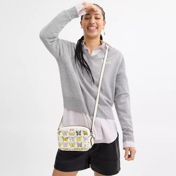 🦋Coach Mini Jamie Camera Bag With Butterfly Print - Picture 5 of 12